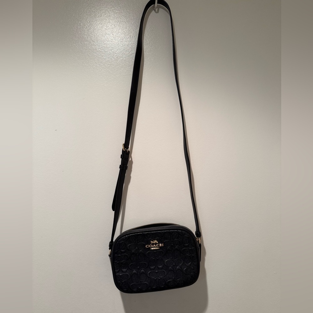 Coach Black Embossed Crossbody Bag